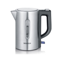 Produktbild för SEVERIN WK 3647 Mini Travel - vattenkokare - borstat stål/svart