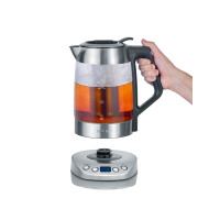 Produktbild för SEVERIN WK 3647 Mini Travel - vattenkokare - borstat stål/svart