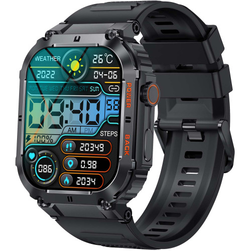 Denver SWC-191B Bluetooth SmartWatch with heartrate, blood pressure and blood oxygen sensor & call function