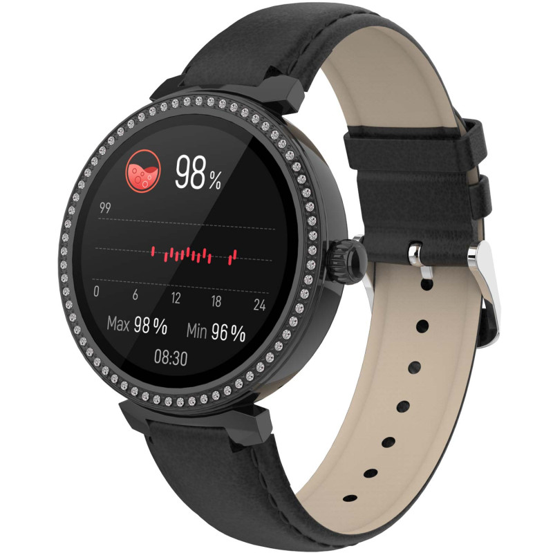 Produktbild för SWC-342B Bluetooth SmartWatch with heart rate & blood oxygen sensor