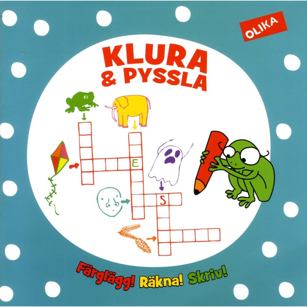 Produktbild för Klura och pyssla : färglägg, räkna, skriv (häftad)