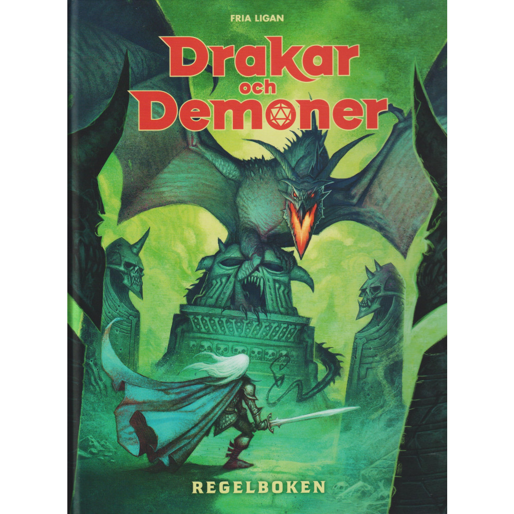 Produktbild för Drakar och Demoner Regelbok Standardutgåva (inbunden)