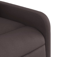 Produktbild för Elektrisk reclinerfåtölj mörkbrun tyg