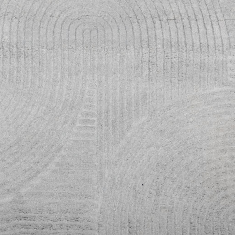 Produktbild för Matta IZA kort lugg skandinavisk look grå Ø 160 cm