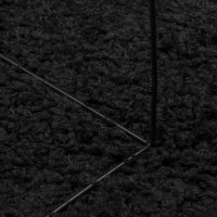 Miniatyr av produktbild för Matta långluggad modern svart 120x120 cm