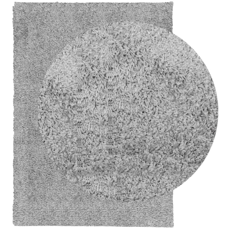Produktbild för Matta långluggad modern grå 200x280 cm