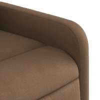 Produktbild för Elektrisk reclinerfåtölj med uppresningshjälp brun tyg