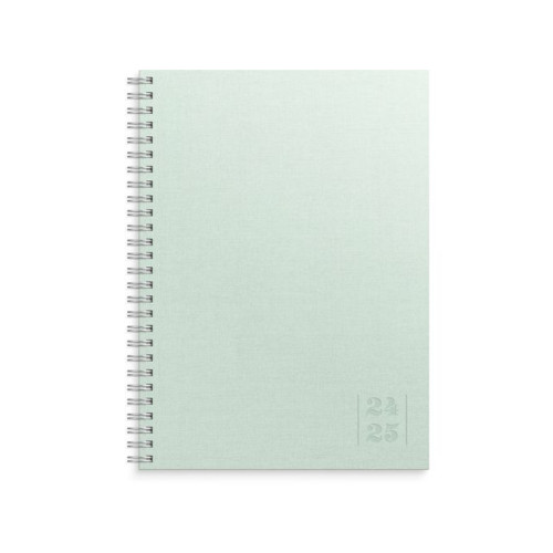 Burde Kalender Study Textile grön A5 24/25