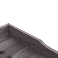 Miniatyr av produktbild för Växtbord med hylla grå 78x38x82,5 cm massivt granträ