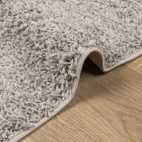 Produktbild för Ryamatta PAMPLONA lång lugg modern beige 100x200 cm