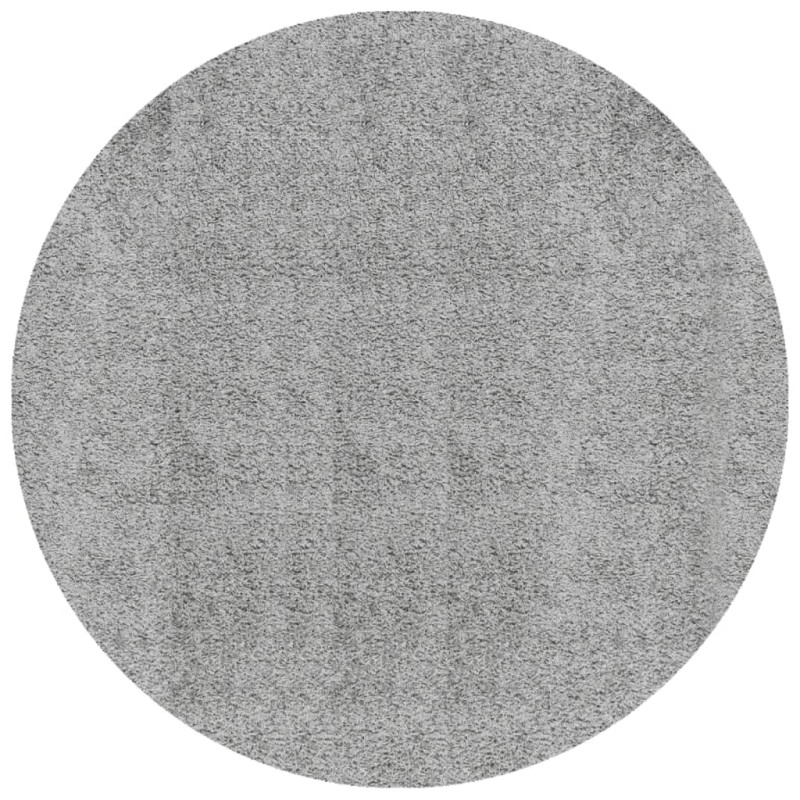 Produktbild för Matta långluggad modern grå Ø 100 cm