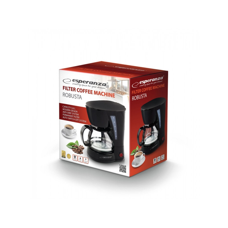 Produktbild för Esperanza EKC006 kaffemaskin Droppande kaffebryggare 0,6 l