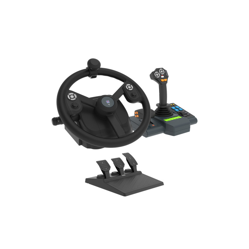 Produktbild för Hori HPC-043U spelkonsoler Svart USB Steering wheel + Pedals + Joystick PC