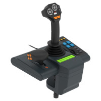 Miniatyr av produktbild för Hori HPC-043U spelkonsoler Svart USB Steering wheel + Pedals + Joystick PC