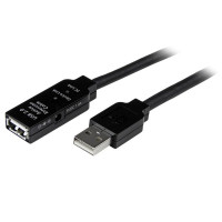 Miniatyr av produktbild för StarTech.com 10 m aktiv USB 2.0-förlängningskabel - M/F