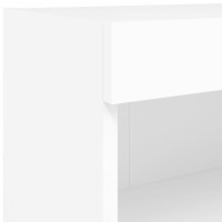Produktbild för Väggmonterade tv-skåp 8 delar med LEDs vit
