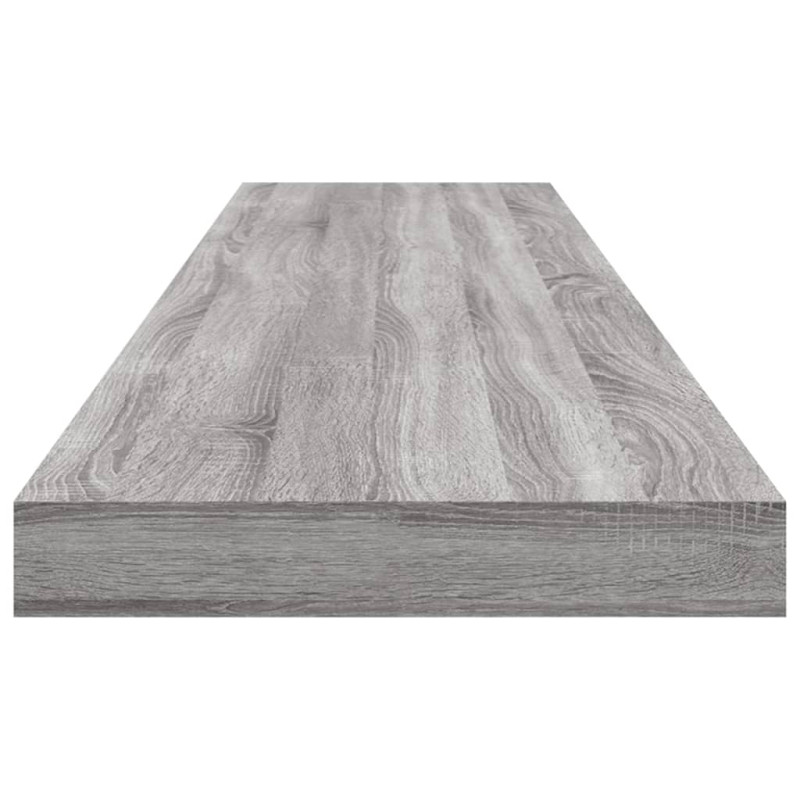 Produktbild för Vägghyllor 4 st grå sonoma 100x10x1,5 cm konstruerat trä