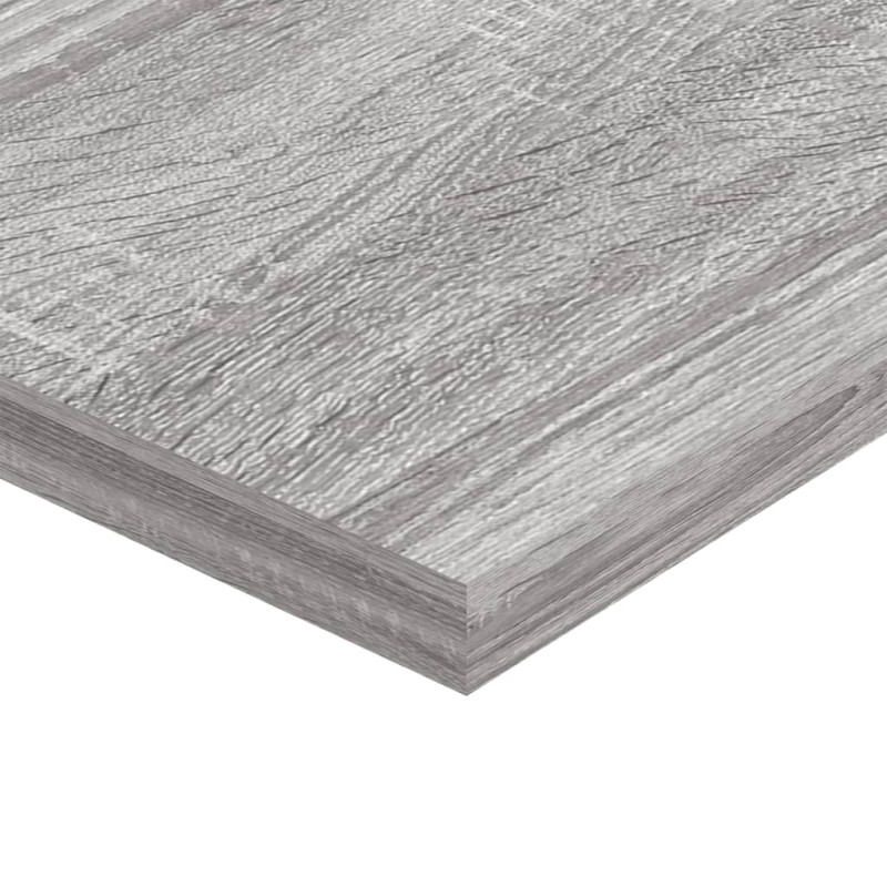 Produktbild för Vägghyllor 4 st grå sonoma 100x20x1,5 cm konstruerat trä