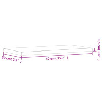 Produktbild för Vägghyllor 4 st rökfärgad ek 40x20x1,5 cm konstruerat trä