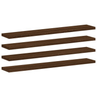 Produktbild för Vägghyllor 4 st brun ek 60x10x1,5 cm konstruerat trä