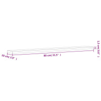 Produktbild för Vägghyllor 4 st rökfärgad ek 80x10x1,5 cm konstruerat trä