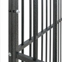 Produktbild för Hundhage 20 paneler svart galvaniserat stål
