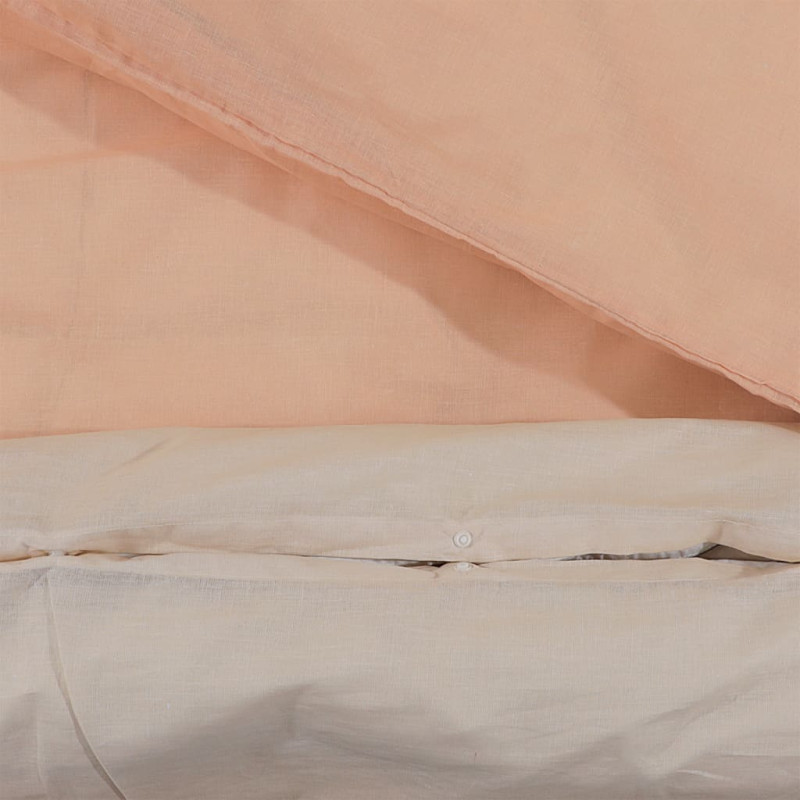 Produktbild för Bäddset rosa 240x220 cm bomull