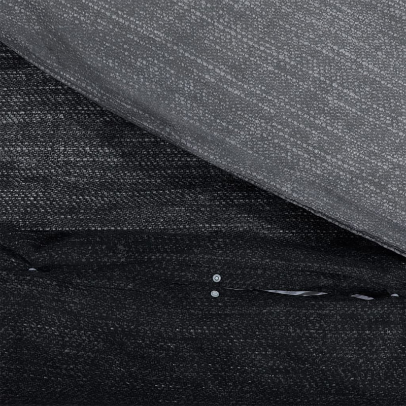 Produktbild för Bäddset mörkgrå 260x220 cm bomull
