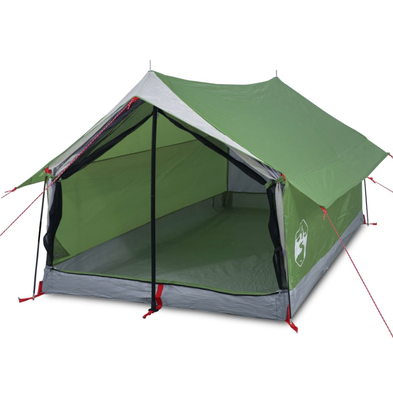 Produktbild för Campingtält 2 personer grön vattentätt