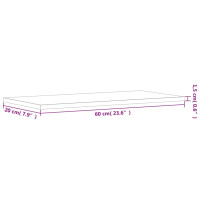 Produktbild för Vägghyllor 4 st rökfärgad ek 60x20x1,5 cm konstruerat trä