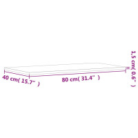 Produktbild för Vägghyllor 4 st rökfärgad ek 80x40x1,5 cm konstruerat trä