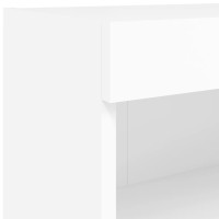 Produktbild för Väggmonterade tv-skåp 7 delar med LEDs vit