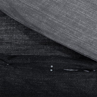 Produktbild för Bäddset mörkgrå 220x240 cm bomull