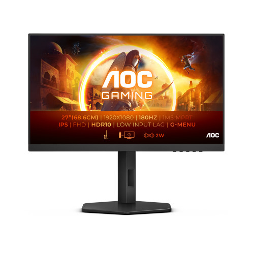 AOC AOC 27G4X platta pc-skärmar 68,6 cm (27") 1920 x 1080 pixlar Full HD LED Svart