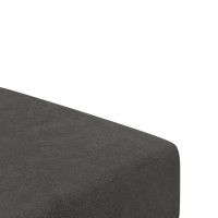 Miniatyr av produktbild för Bäddsoffa 2-sits mörkgrå sammet