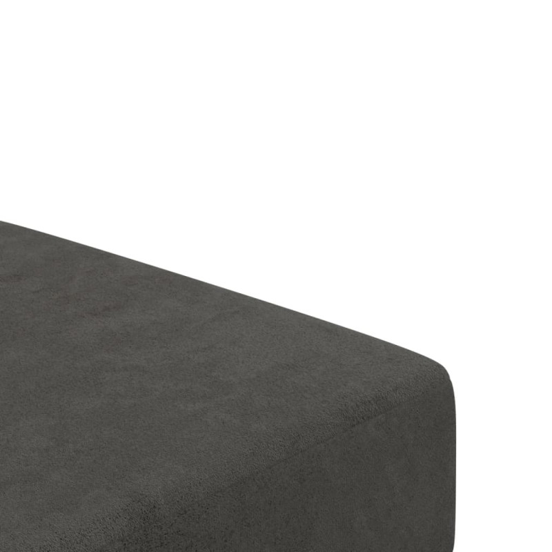 Produktbild för Bäddsoffa 2-sits mörkgrå sammet