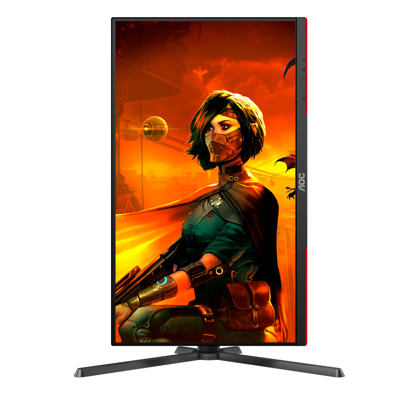 Produktbild för AOC G3 U27G3X/BK platta pc-skärmar 68,6 cm (27") 3840 x 2160 pixlar 4K Ultra HD LED Svart, Röd