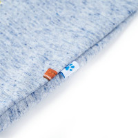 Produktbild för T-shirt för barn blå melange 116