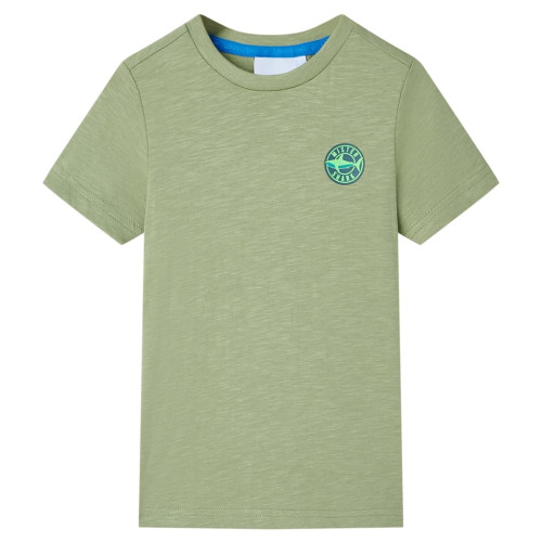 vidaXL T-shirt för barn ljus khaki 128