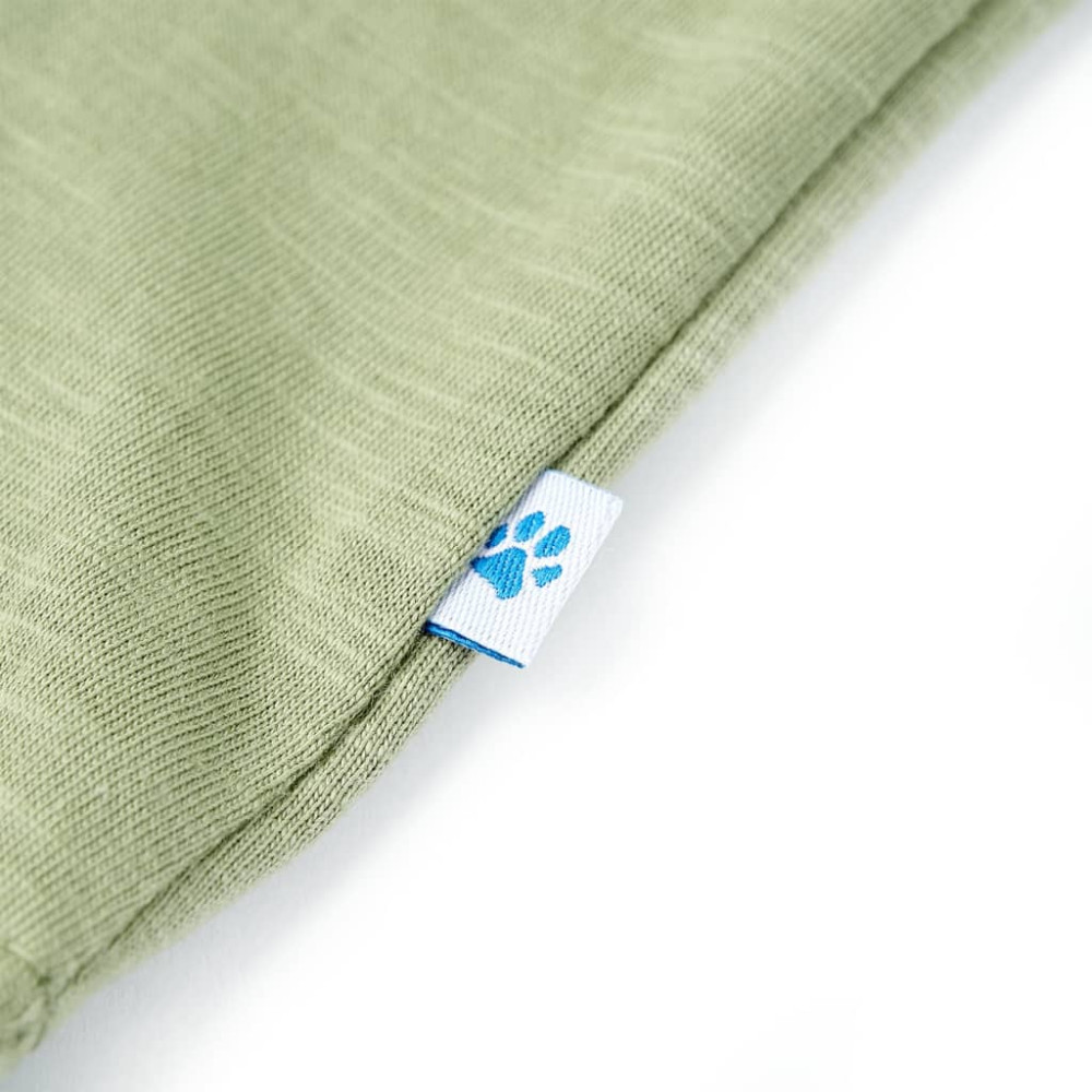 Produktbild för T-shirt för barn ljus khaki 128