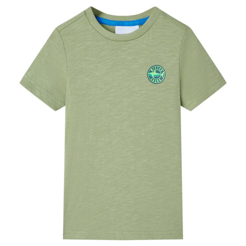 vidaXL T-shirt för barn ljus khaki 104