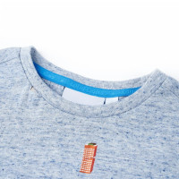 Produktbild för T-shirt för barn blå melange 92