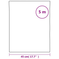 Produktbild för Fönsterfilm statisk frostad transparent vit 45x500 cm PVC