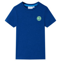 Produktbild för T-shirt för barn mörkgrå 140