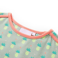 Produktbild för Barnklänning gammelgrön 140