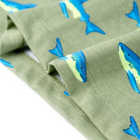 Produktbild för T-shirt för barn ljus khaki 140