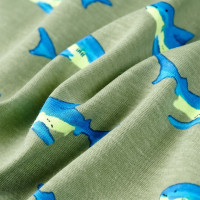 Produktbild för T-shirt för barn ljus khaki 140