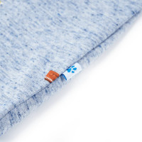 Produktbild för T-shirt för barn blå melange 104