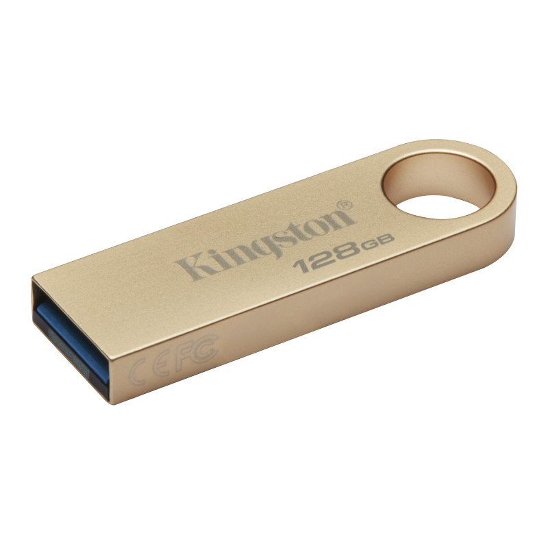 Produktbild för Kingston Technology DataTraveler SE9 G3 USB-sticka 128 GB USB Type-A 3.2 Gen 1 (3.1 Gen 1) Guld