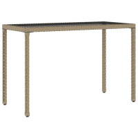 Produktbild för Matgrupp med dynor för trädgården 6 delar beige konstrotting